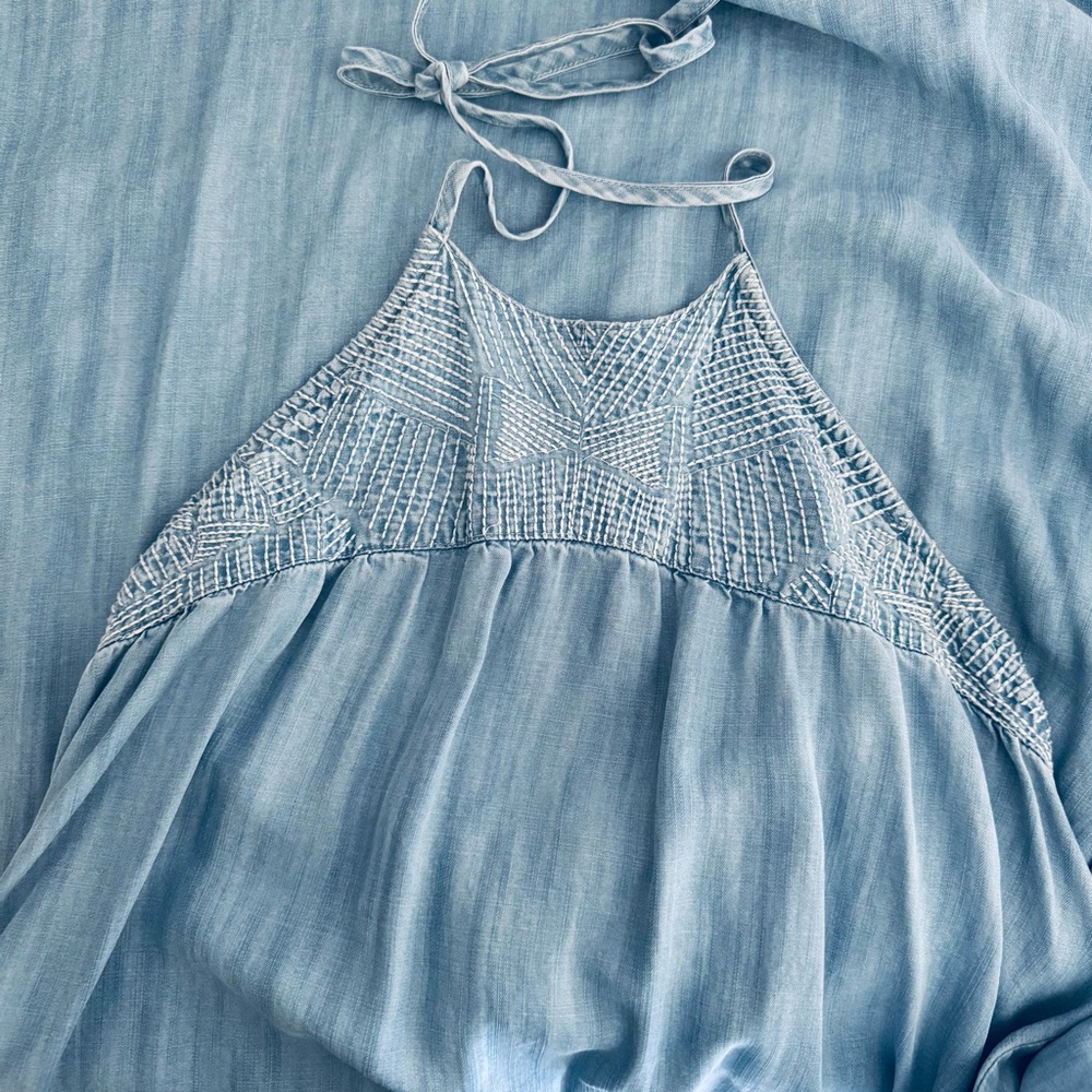 Bella Dahl Halter Chambray Dress